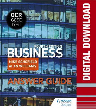 OCR GCSE (9-1) Business Fourth Edition Answer Guide