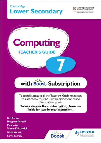 Cambridge Lower Secondary Computing 7 Teacher's Guide with Boost Subscription