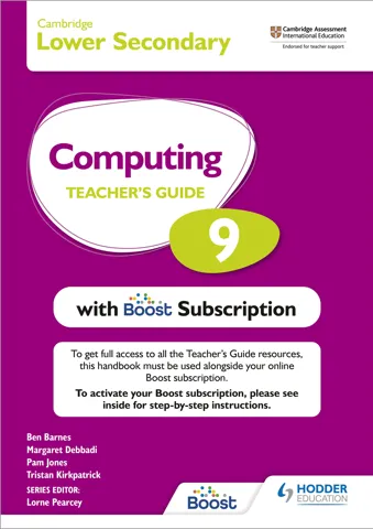 Cambridge Lower Secondary Computing 9 Teacher's Guide with Boost Subscription