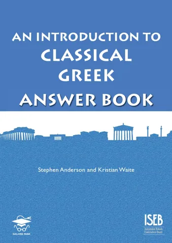 An Introduction to Classical Greek Answer Book PDF