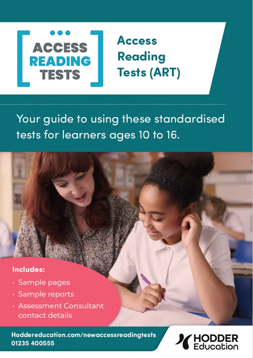 Access Reading Tests brochure cover