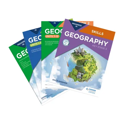 Fanned out Progress in Geography book covers