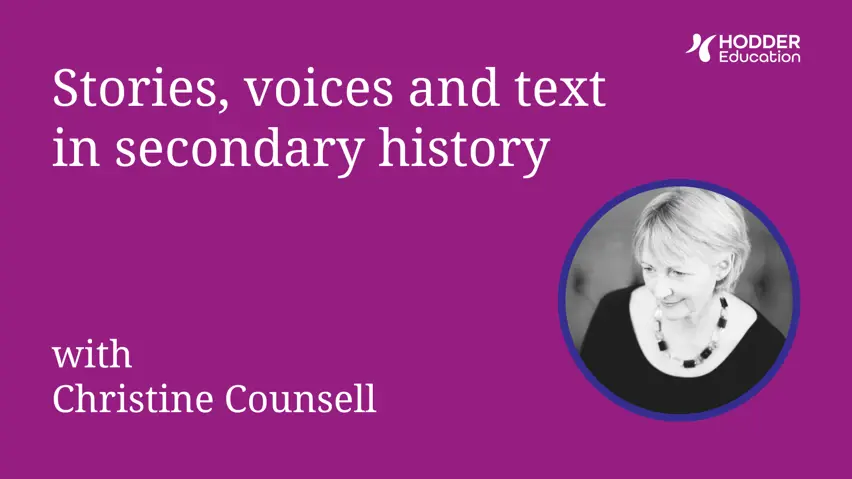 Watch our webinar with Christine Counsell